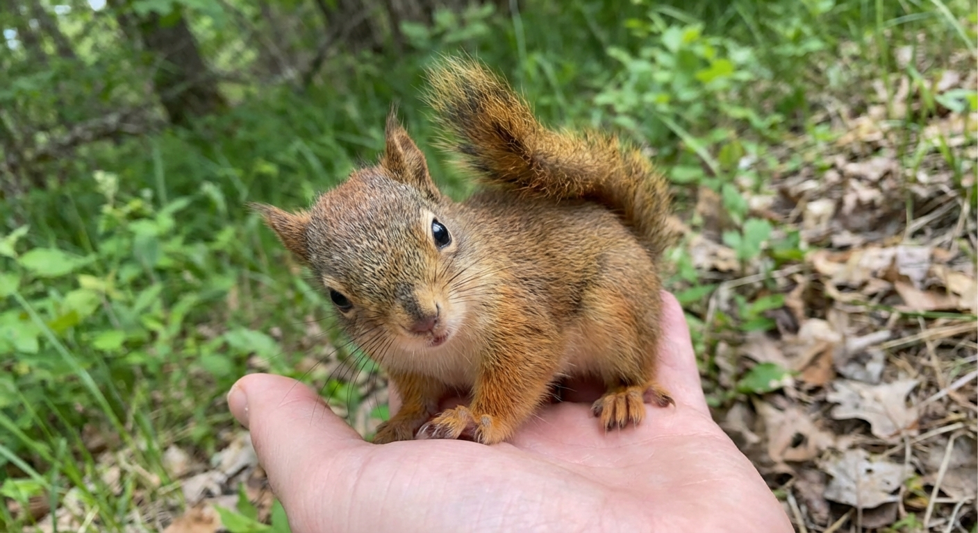 Ekornunge på syv uker