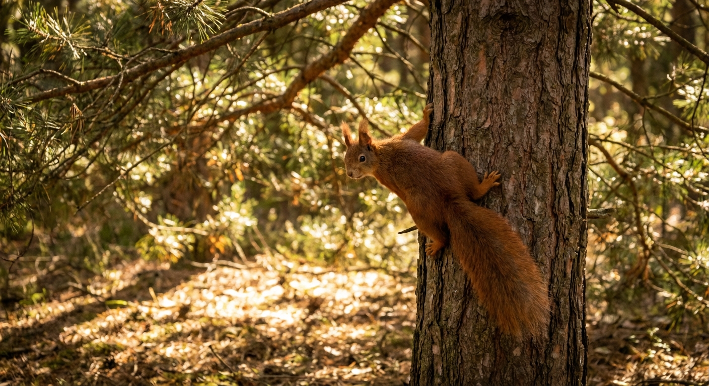 Ekorn i naturen